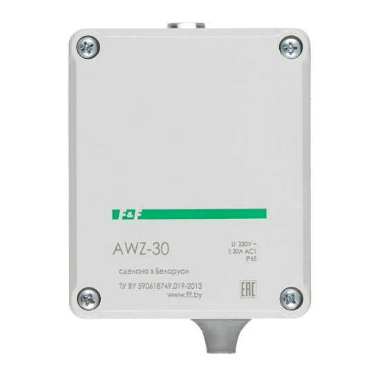 Фотореле модульное F&F AWZ-30 (EA01.001.004) 230 В 30 А 1P+N с датчиком