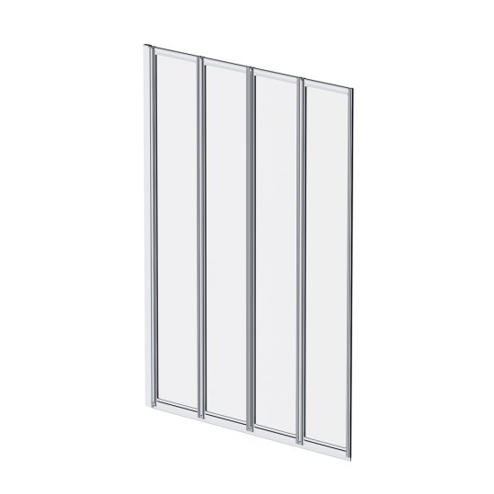 Шторка на ванну складная 100х140х0,4 см профиль хром AM.PM Like (W80BS-100-140CT)