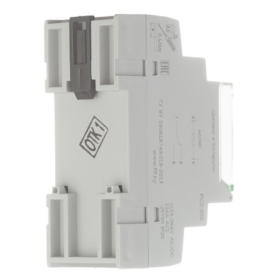 Реле времени модульное F&F PCZ-525 230 В 16 А тип AC/DC 1НО+1НЗ (EA02.002.005)
