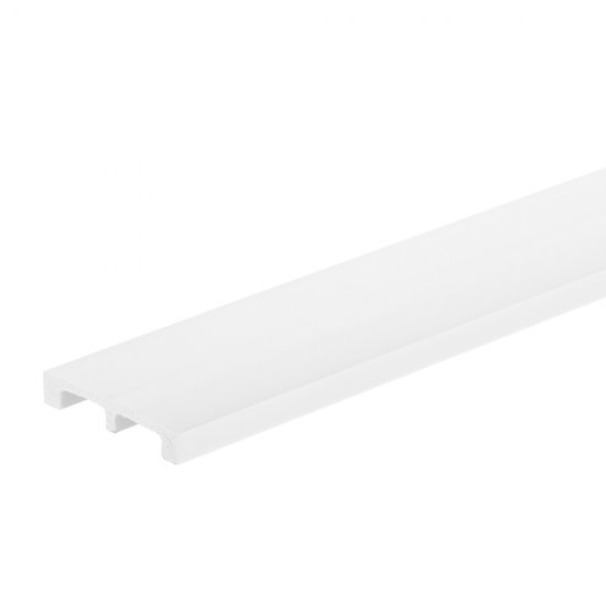 Плинтус экополимер Cosca 80х15х2000 мм белый (PX048)