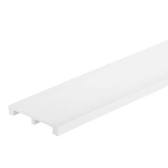 Плинтус экополимер Cosca 99х15х2000 мм белый (PX049)