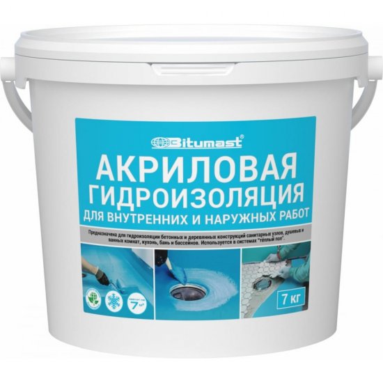 Акриловая гидроизоляция Bitumast 4607952900417
