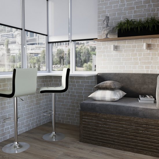 Стул барный Barber белый (19765)