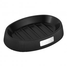 Мыльница для ванной Fixsen Black Boom настольная пластик черная (FX-411-4)