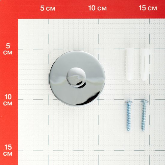 Крючок для ванной Fixsen Hotel одинарный на шуруп металл хром (FX-31005B)