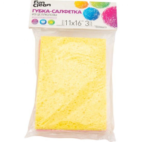 Губка-салфетка для мытья поверхностей Fun Clean 7789