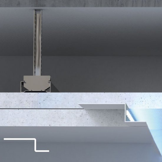 Профиль теневого примыкания Z-образный оцинкованный 15х50 мм 2 м 0,7 мм Knauf