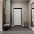 Дверь входная Mastino Home Eco правая букле графит - ларче белый 860х2050 мм