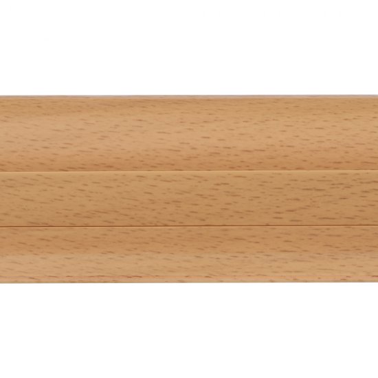 Плинтус ПВХ напольный Winart 47 мм бук 2500 мм S-профиль с кабель-каналом