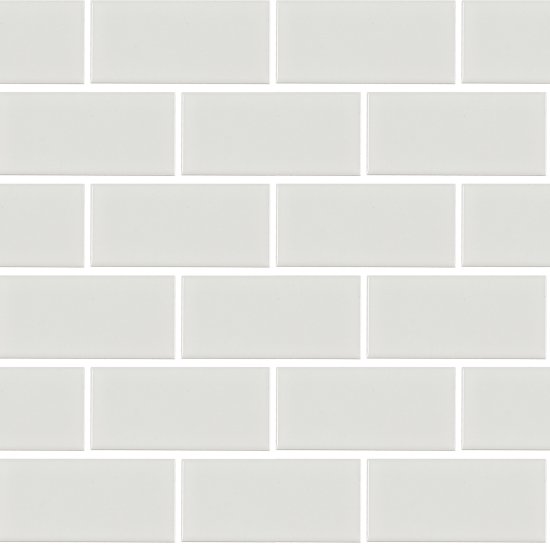 Мозаика Starmosaic Brick White Glossy белая керамическая 295х291х6 мм глянцевая