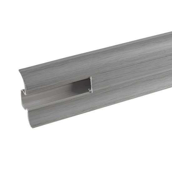 Плинтус ПВХ напольный Winart 58 мм аустер 2500 мм S-профиль с кабель-каналом