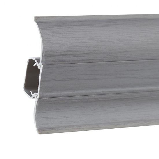 Плинтус ПВХ напольный Winart 58 мм аустер 2500 мм S-профиль с кабель-каналом