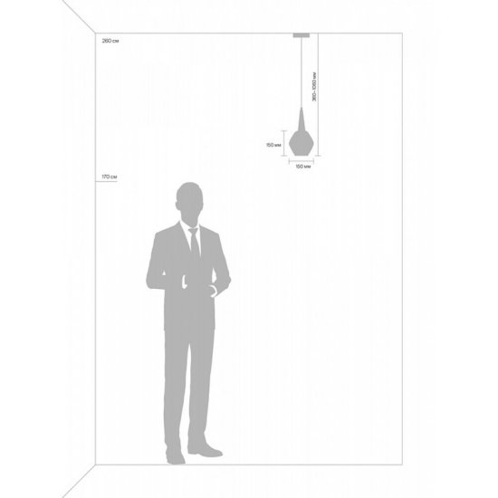 Светильник подвесной Freya Copita E14 40 Вт 3 кв.м черный/золото IP20 (FR8008PL-01GB)