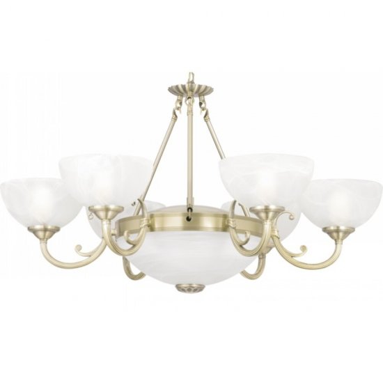 Люстра потолочная Arte Lamp Windsor E14 240 Вт 9 кв.м (A3777LM-6-2AB)