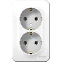 Двойная розетка Systeme Electric BLANCA