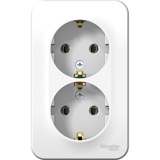 Двойная розетка Systeme Electric BLANCA