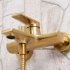 Смеситель для ванны WasserKraft Abens золото однорычажный с коротким изливом с лейкой (5501)