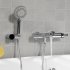 Смеситель для ванны WasserKraft Berkel хром однорычажный с коротким изливом с лейкой (4801)