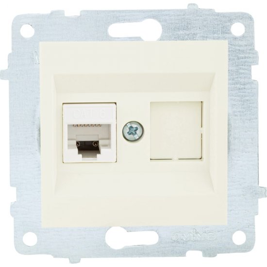 Механизм компьютерной 1-местной розетки rj45 OVIVO CAT6