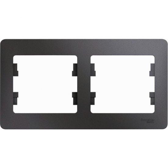 Горизонтальная двухместная рамка Systeme Electric GLOSSA