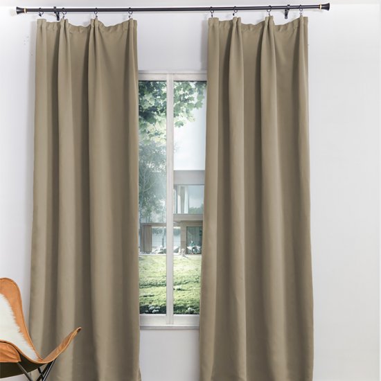 Штора димаут латте 150х270 см Casa Conforte Блэкаут (2 шт.) (6176920)