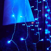 Светодиодный занавес Uniel 240/TTK BLUE IP44 ULD-C3020