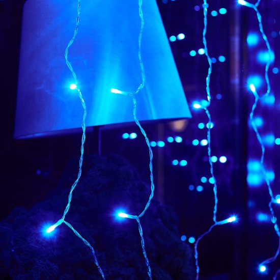 Светодиодный занавес Uniel 240/TTK BLUE IP44 ULD-C3020