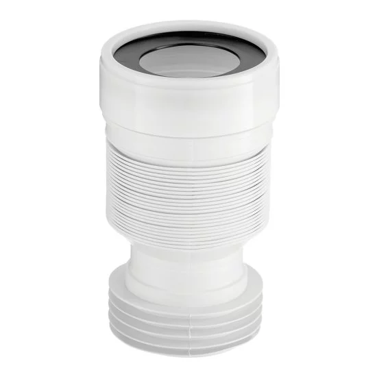 Слив для унитаза АНИ пласт d110 мм пластиковый гофрированный для внутренней канализации (K828)