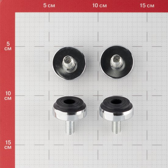 Подпятник к системе Joker M10 регулируемый хром (4 шт.)