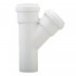 Тройник Pro Aqua Stilte Plus d58 мм 45° пластиковый шумопоглощающий для внутренней канализации