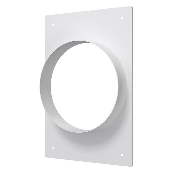 Накладка для круглых воздуховодов торцевая Era с фланцем d100 мм 113х113 мм