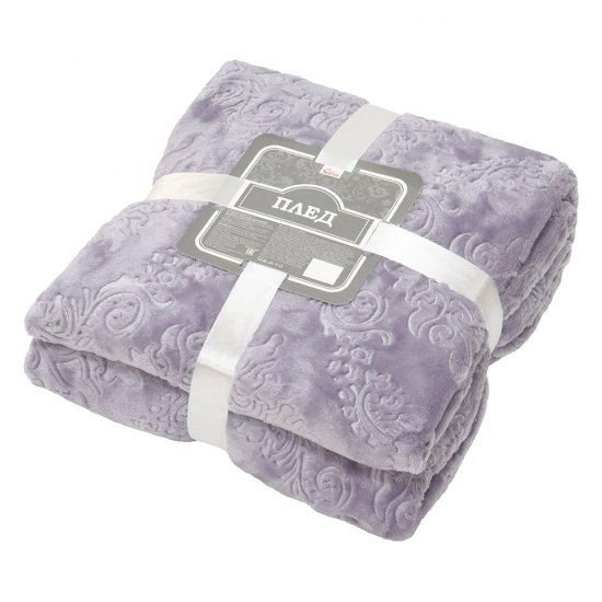 Плед 200х220 см Belezza Кристалл микрофибра фиолетовый