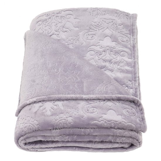 Плед 200х220 см Belezza Кристалл микрофибра фиолетовый