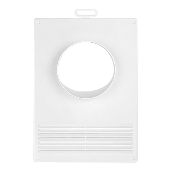 Площадка торцевая Era с решеткой с фланцем d100 мм пластиковая 180х250 мм белая