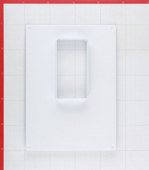 Площадка торцевая вертикальная ПТВ фланец 60х120 пластиковая для плоских воздуховодов 180х250 мм