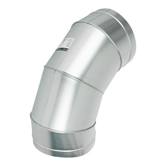 Отвод для круглых воздуховодов d250 мм 90° оцинкованный