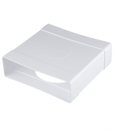 Соединитель Т-образный пластиковый для плоских воздуховодов 60х204 мм с круглыми d125 мм