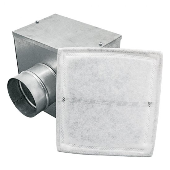 Фильтр для круглых воздуховодов d125 мм оцинкованный