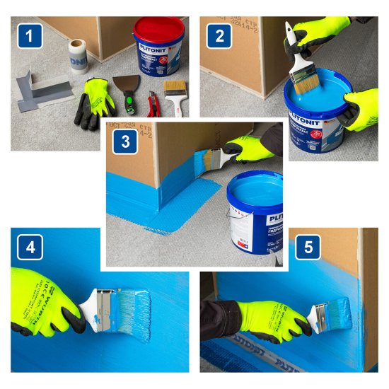 Гидроизоляция акриловая Plitonit ГидроЭласт 14 кг