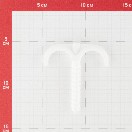 Фиксатор двойной j-образный Henco 70 мм для металлопластиковых труб 16-32 мм белый (10 шт.) (JCLIP-1632D)
