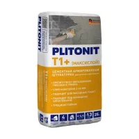 Штукатурка цементная Plitonit Т1+ (Максислой) армированная 25 кг
