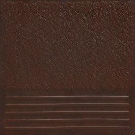 Клинкерная ступень Керамин Каир 4 коричневая 298х298х8 мм (15 шт.=1,33 кв.м)