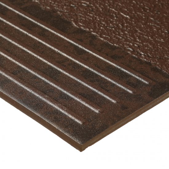 Клинкерная ступень Керамин Каир 4У коричневая 298х298х8 мм (15 шт.=1,33 кв.м)