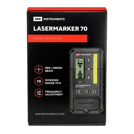 Приемник Ada Lasermarker 70 (А00589) для лазерных уровней универсальный 0,33 м