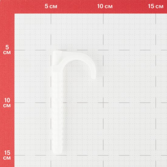 Фиксатор одинарный j-образный Henco 97 мм для металлопластиковых труб 16-32 мм белый (10 шт.) (JCLIP-1632L)