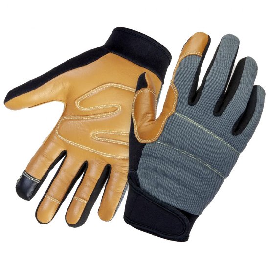 Перчатки кожаные виброзащитные Jeta Safety коричневые 9 (L) (JAV06)
