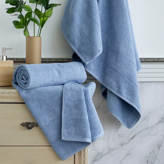 Полотенце махровое банное Verossa Milano 100х150 см голубое