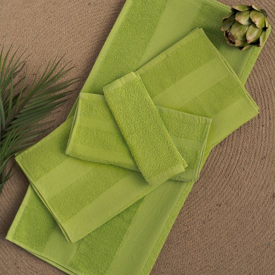 Полотенце махровое Василиса Конфетти 30х60 см зеленое