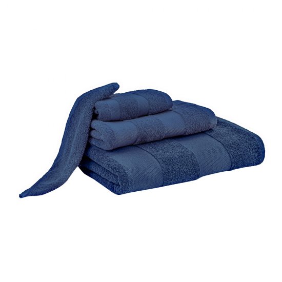 Полотенце махровое Василиса Конфетти 50х90 см синее