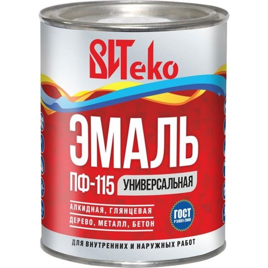 Эмаль Царицынские краски Витеко ПФ-115, зеленая, 0.8 кг